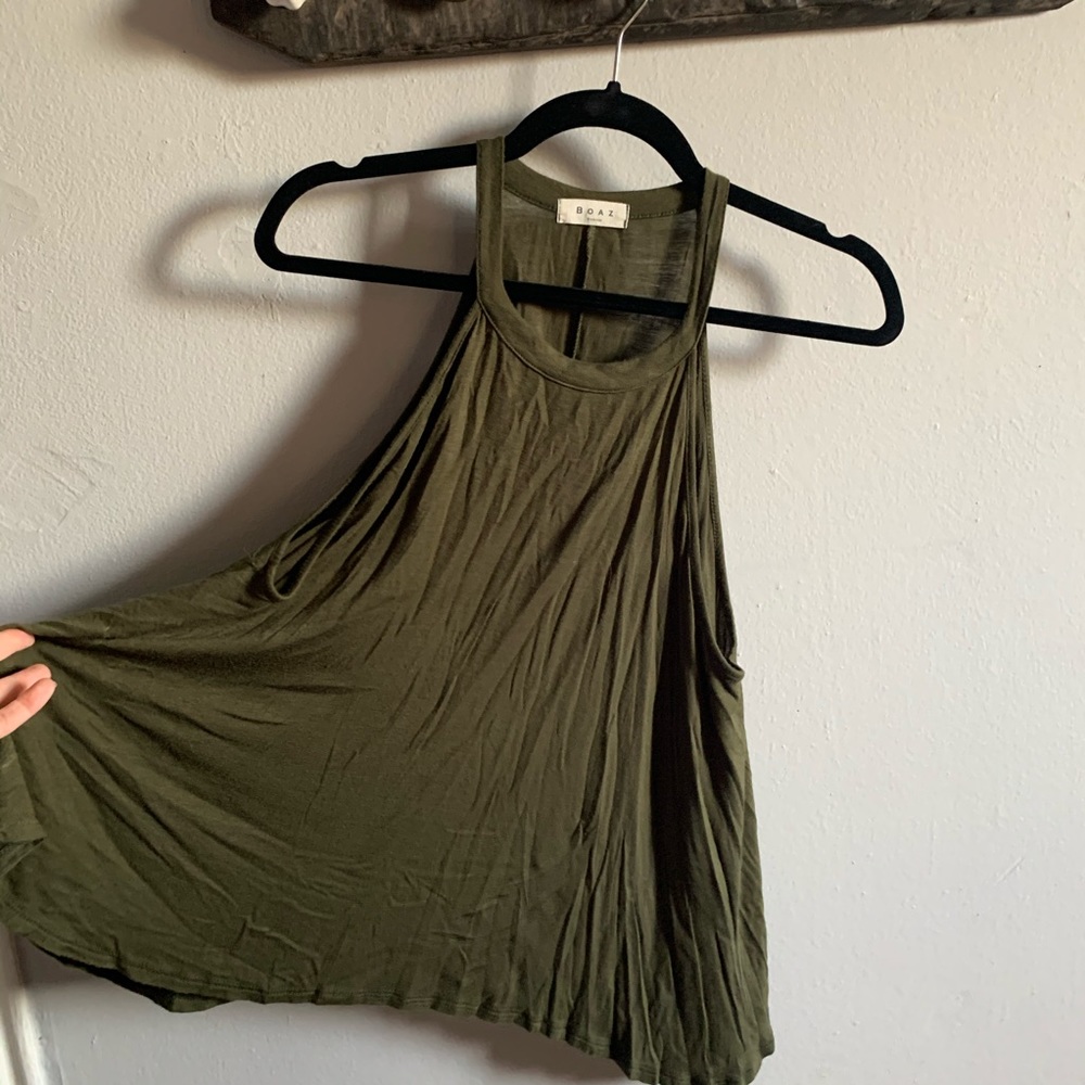 Olive loose tank